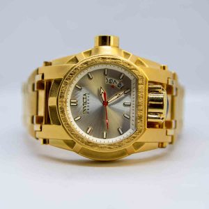 Invicta Bolt Zeus, Golden Strap, Grey Dial Watch for Women
